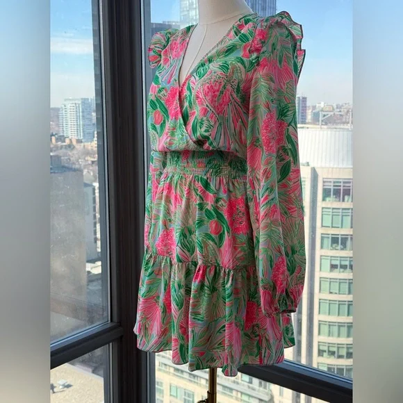 🆕 LILLY PULITZER 🧿 NWT Taviana Stretch Dress, Coming in Hot Blue Horizon, Sz00